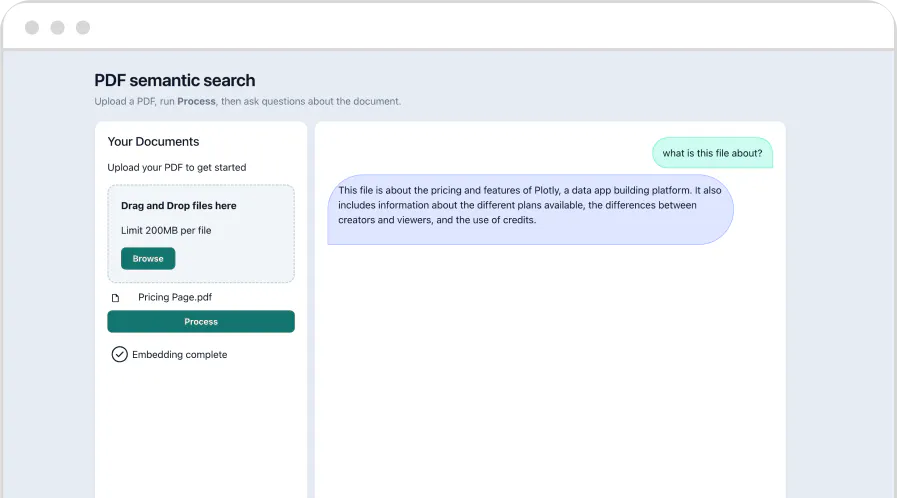 PDF semantic search app
