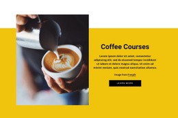 Coffee Barista Courses - Functionality Html Code