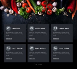 Fresh Food Cafe - Custom Html Code