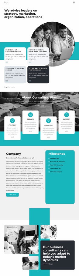 Effective Strategies For Your Business - Website Design Template