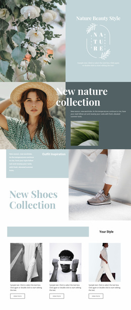 Nature Collection - Website Template