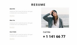Creative Resume - Drag & Drop Html Code