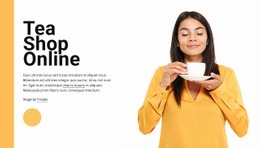 Tea Shop Online - Drag & Drop Html Code