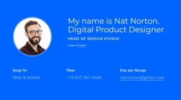 HTML Code For Digital Product Designer