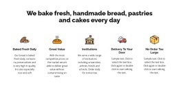 Free Html Code For We Bake Fresh Bread And Cakes