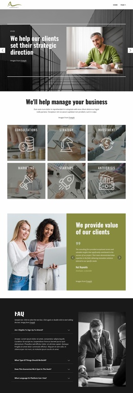 Strategic Advice For Growth - Built-In Cms Functionality