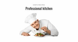 Professional Kitchen - Html Code