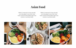Asian Food - Website Template Download