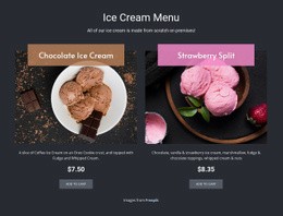 Vegan Ice Cream - Html Code Editor