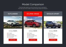 Model Comparison - Free Html Code