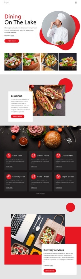Code Generator For Dining On The Lake