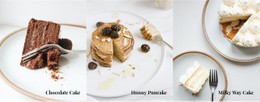 Cakes And Sweets - Simple Html Code