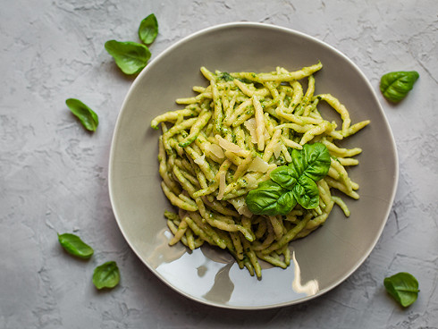 Trofie al pesto - Pâtes