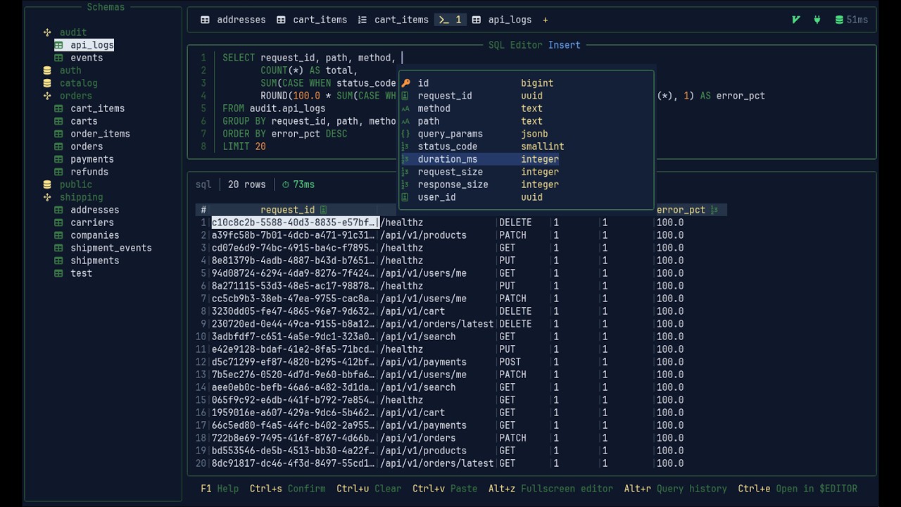 vi-sql introductory video