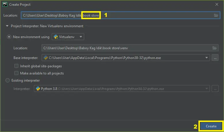 Book Store Management System Python Project Name
