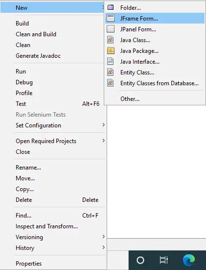 create jframe