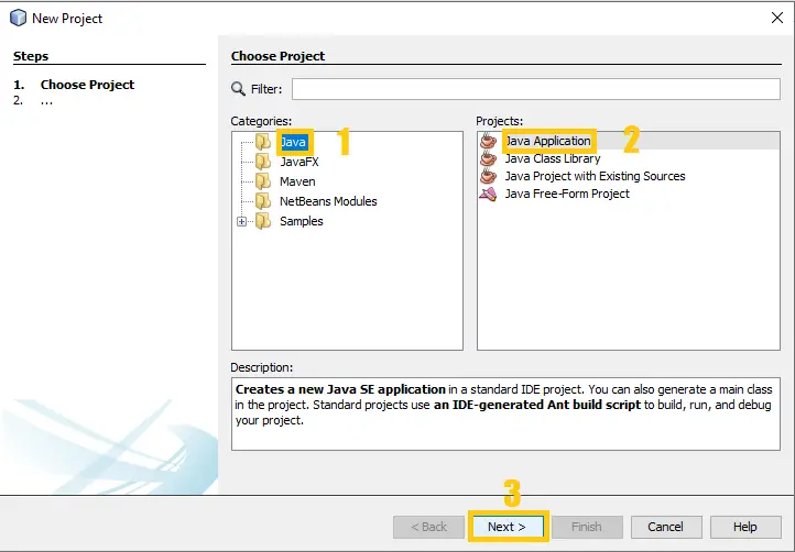 create project