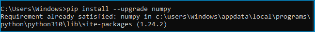 Pip_install upgrade output