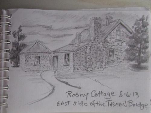 Rosny Cottage as sketched no inhansment.