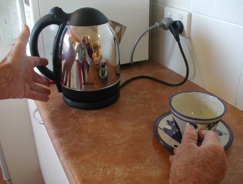 Let us have a cup of tea.