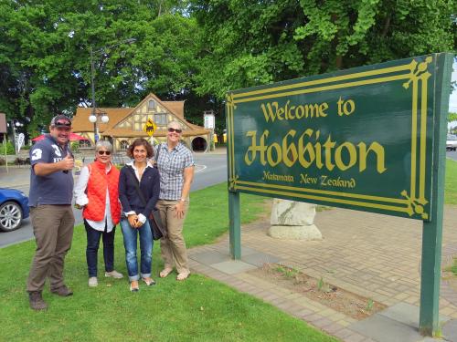 These tourists asked the right bloke to take their photo.