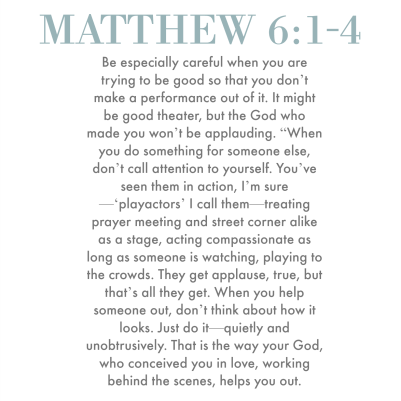 Image result for matthew 6:1-4