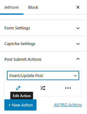 jetform post submit actions