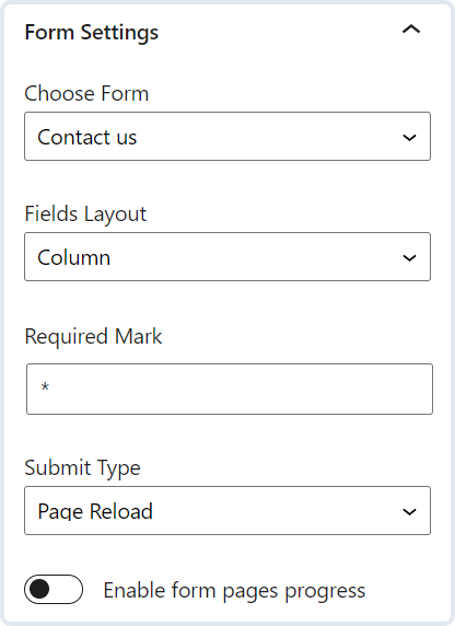 jetform form settings