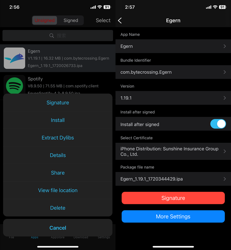 Esign also allows to change your app icon, using this Shortcut makes it easy to grab any direct from the AppStore.