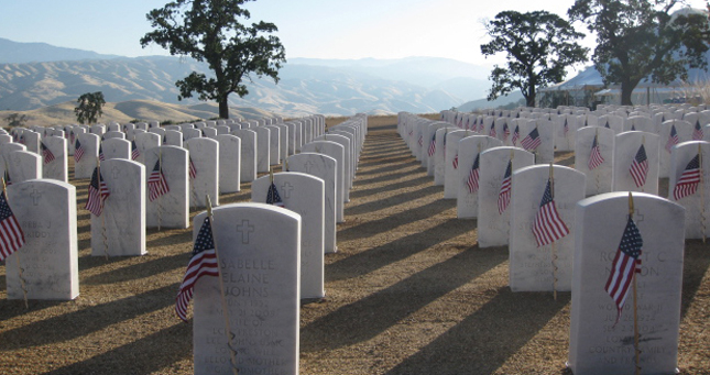 MemorialDayGraveyard Memorial Day Graveyard at dawn