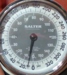 Image of scale at 361lbs