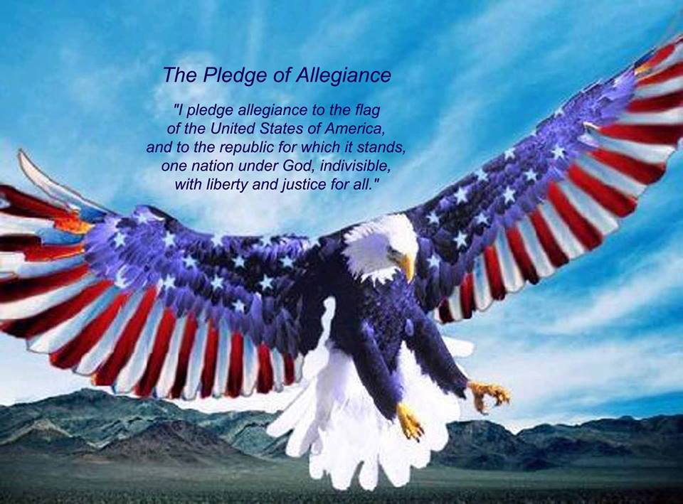 PLEDGE ALLEGIANCE too this FLAG of the USA!!
