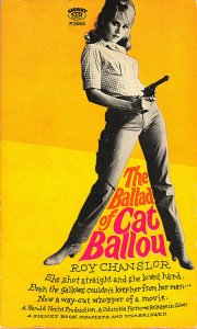 Cover artwork from Cat Ballou (1965) tie-in novel
