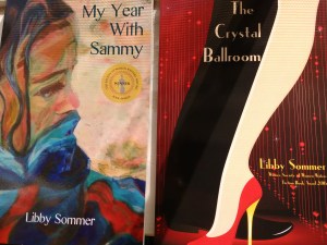 two book covers: 'My Year With Sammy' and 'The Crystal Ballroom'