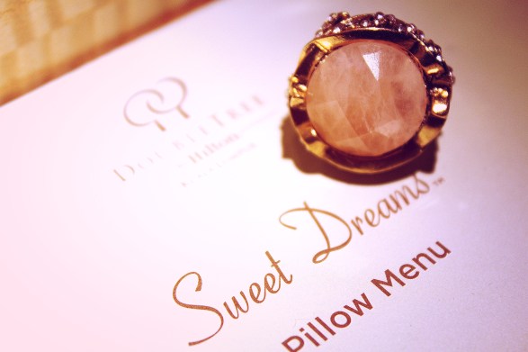 Golden Gem Stone Cocktail Ring Topshop Image
