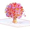 3D Pop Up Cards,Valentines Day Greeting Cards for Women,Gifts Cards for Kids School Heart Card with Envelope for Mother's Day Thinking of You Card for Wife,Girlfriend,Friends(Heart tree card)