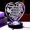 Ornalrist 60th Anniversary Wedding Gifts for Women, Men, Crystal Plaque