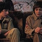 Finn Wolfhard and Noah Schnapp in Stranger Things (2016)