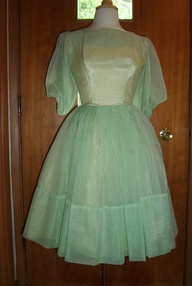 PERFECT TRUE VINTAGE 1950s PARTY DRESS FOR ST. PATRICK'S DAY