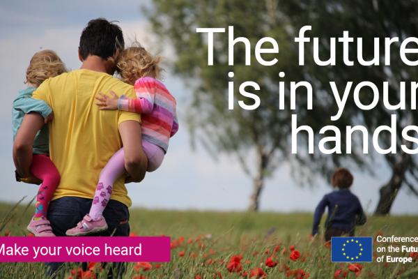 Dad carrying children