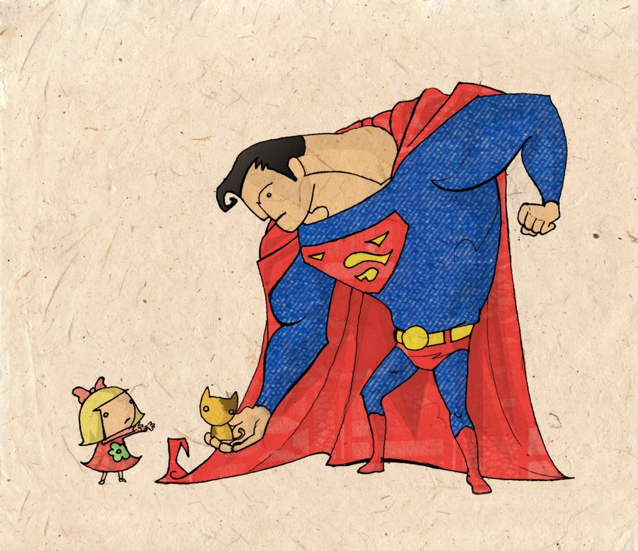 Image result for superman and little girl