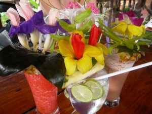 There are drinks buried under there.