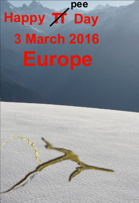 Mathspig Happy Pi Day Europe