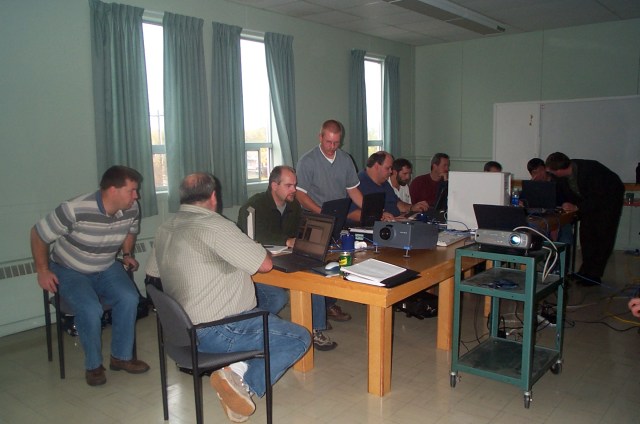 Session from an eTeacher meeting held at Gander in 2003-04 school year. Notice the body language. You can't fake engagement.