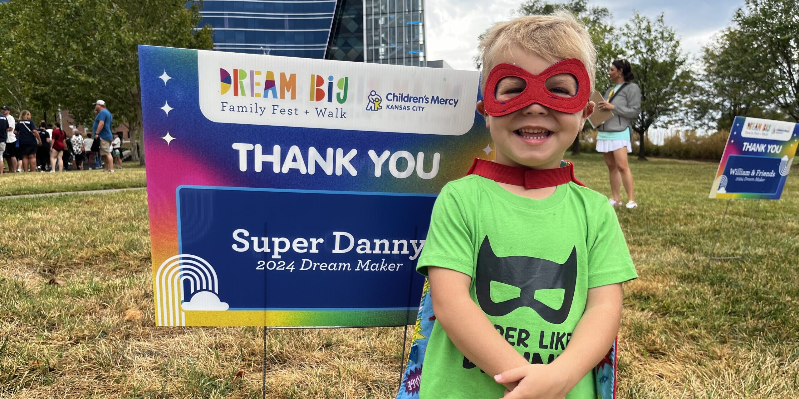 Danny was named a Dream Maker for the Children's Mercy Hospital Dream Walk IN 2024.