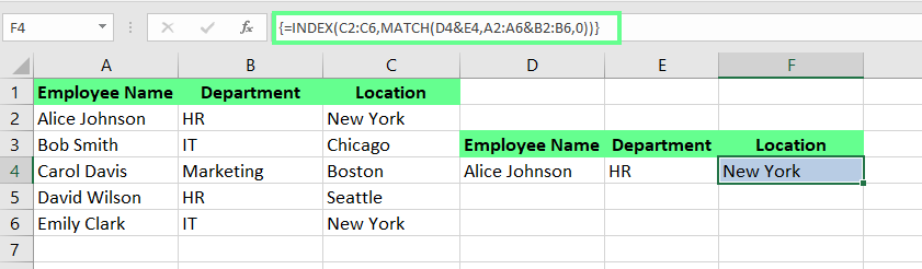 fixing #Value error in INDEX MATCH in excel.