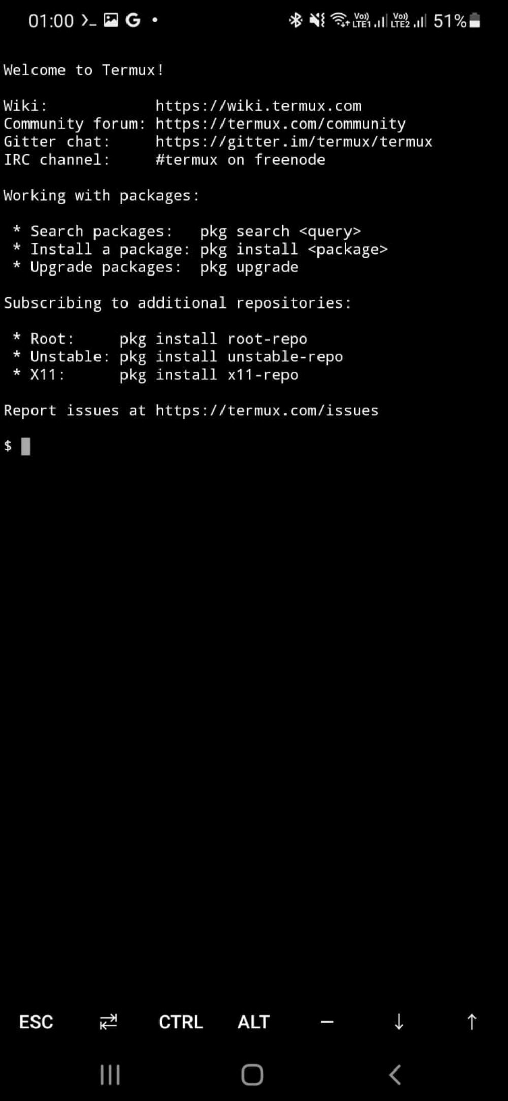 Termux-Welcome-Window