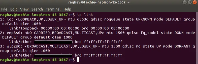 ip link