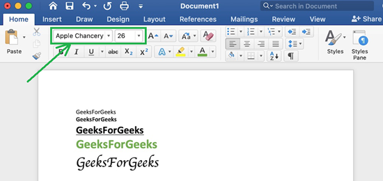 Font-Type-and-Size