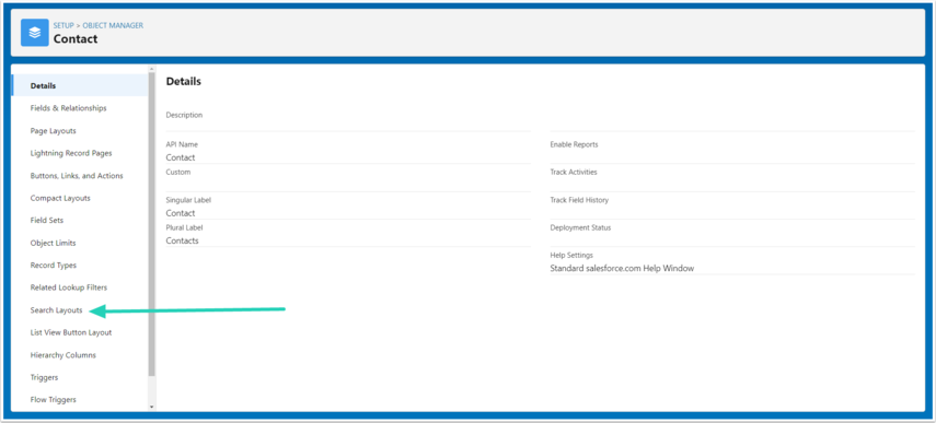 Click Search Layouts